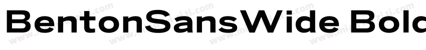 BentonSansWide Bold字体转换